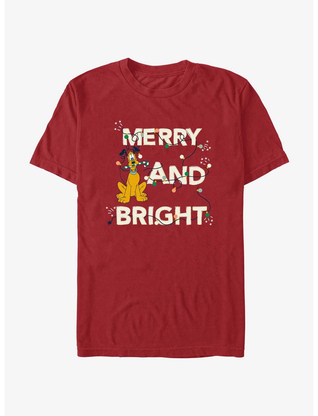 Disney Mickey Mouse Merry And Bright T-Shirt, CARDINAL, hi-res