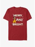 Disney Mickey Mouse Merry And Bright T-Shirt, CARDINAL, hi-res