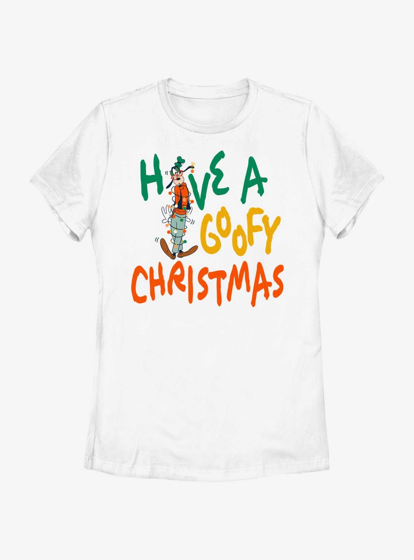 Disney Have A Goofy Christmas Womens T-Shirt, WHITE, hi-res