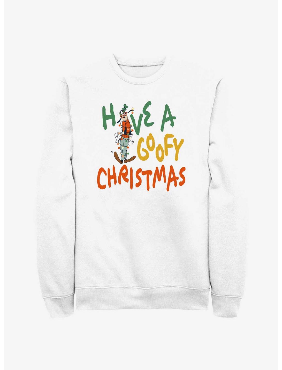 Disney Have A Goofy Christmas Sweatshirt, WHITE, hi-res