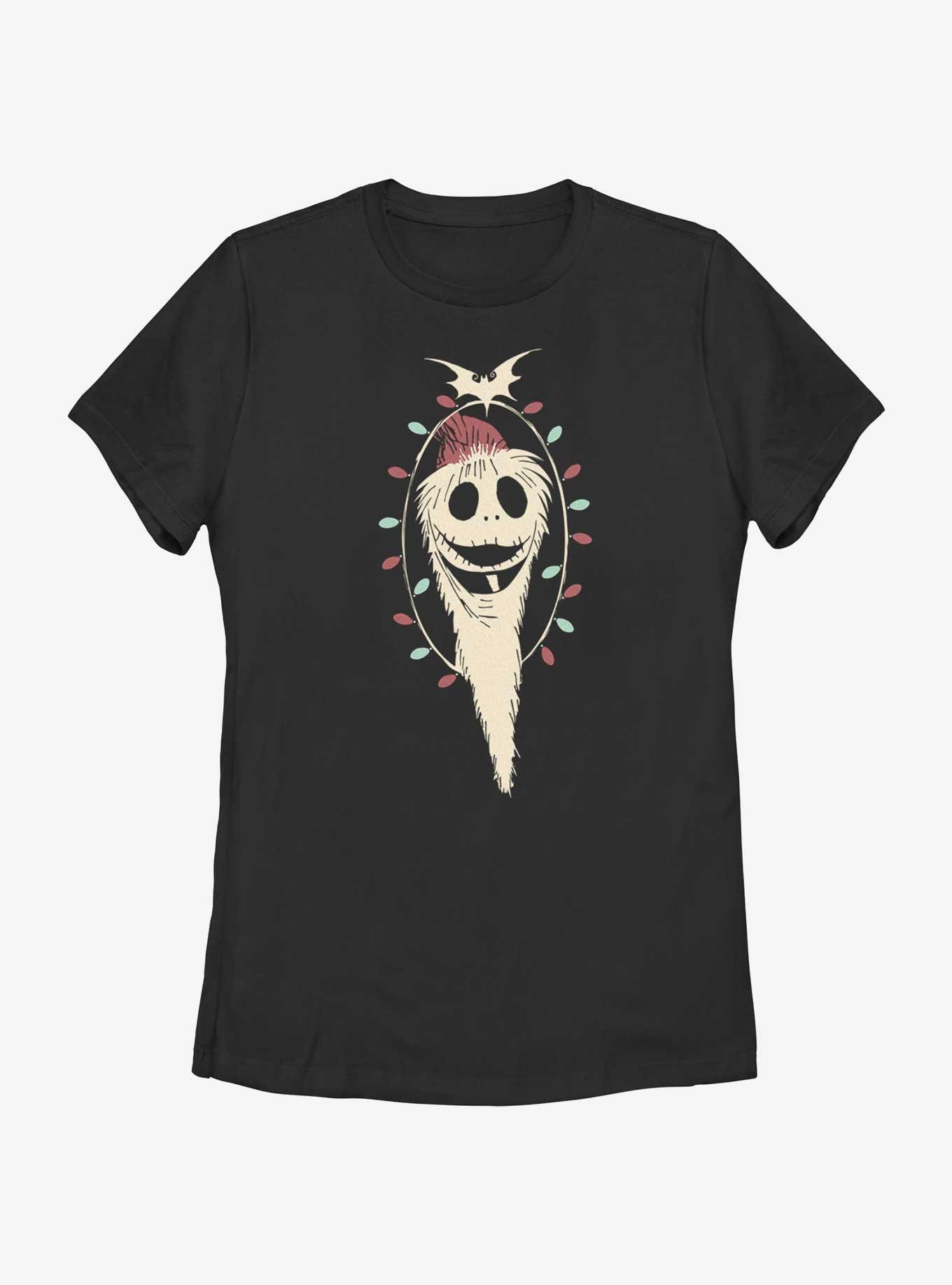 Disney Nightmare Before Christmas Sandy Jack Lights Womens T-Shirt, BLACK, hi-res