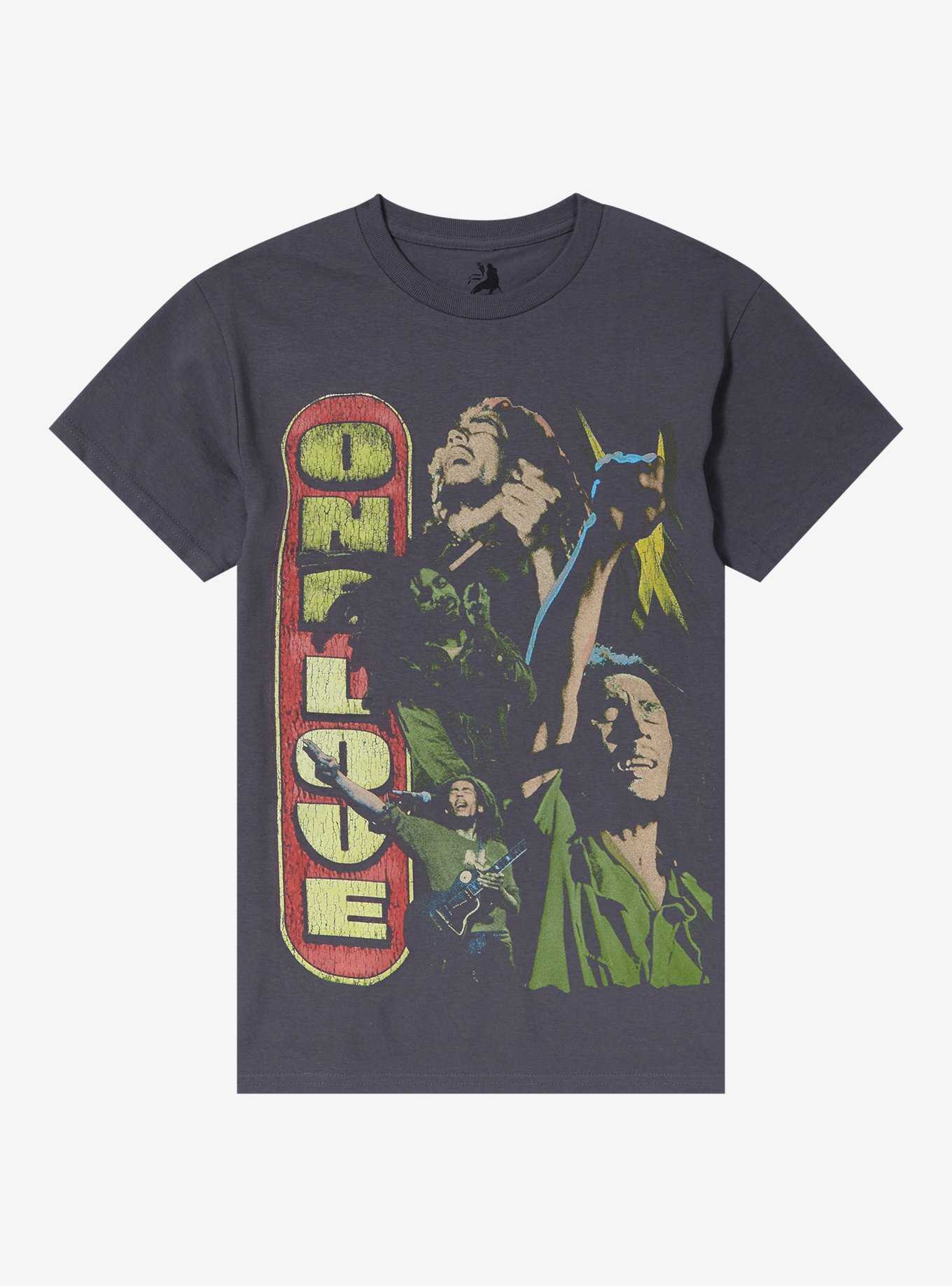 Bob Marley One Love Collage Boyfriend Fit Girls T-Shirt, , hi-res