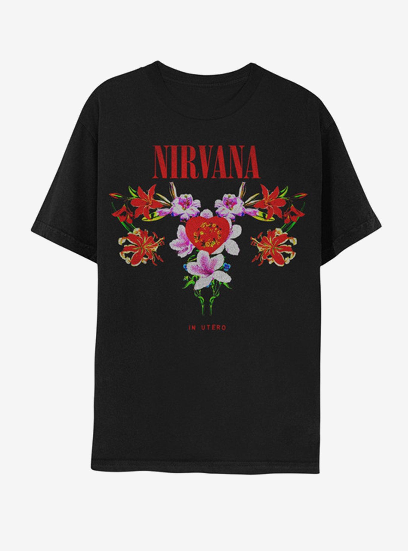 Nirvana Floral Boyfriend Fit Girls T Shirt Hot Topic