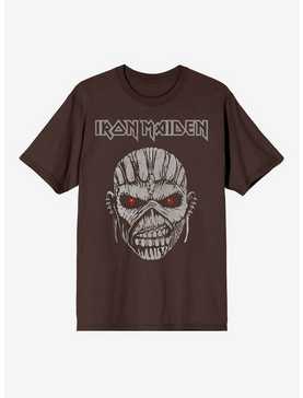 Iron Maiden Eddie Face Boyfriend Fit Girls T-Shirt, , hi-res
