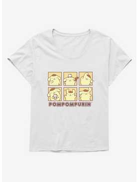 Pompompurin Grid Portrait Womens T-Shirt Plus Size, , hi-res