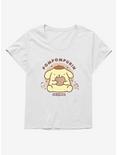 Pompompurin Life Is Sweet Womens T-Shirt Plus Size, WHITE, hi-res