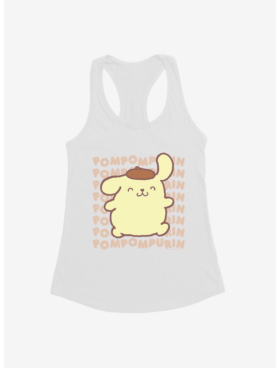 Pompompurin Character Name  Womens Tank Top, WHITE, hi-res