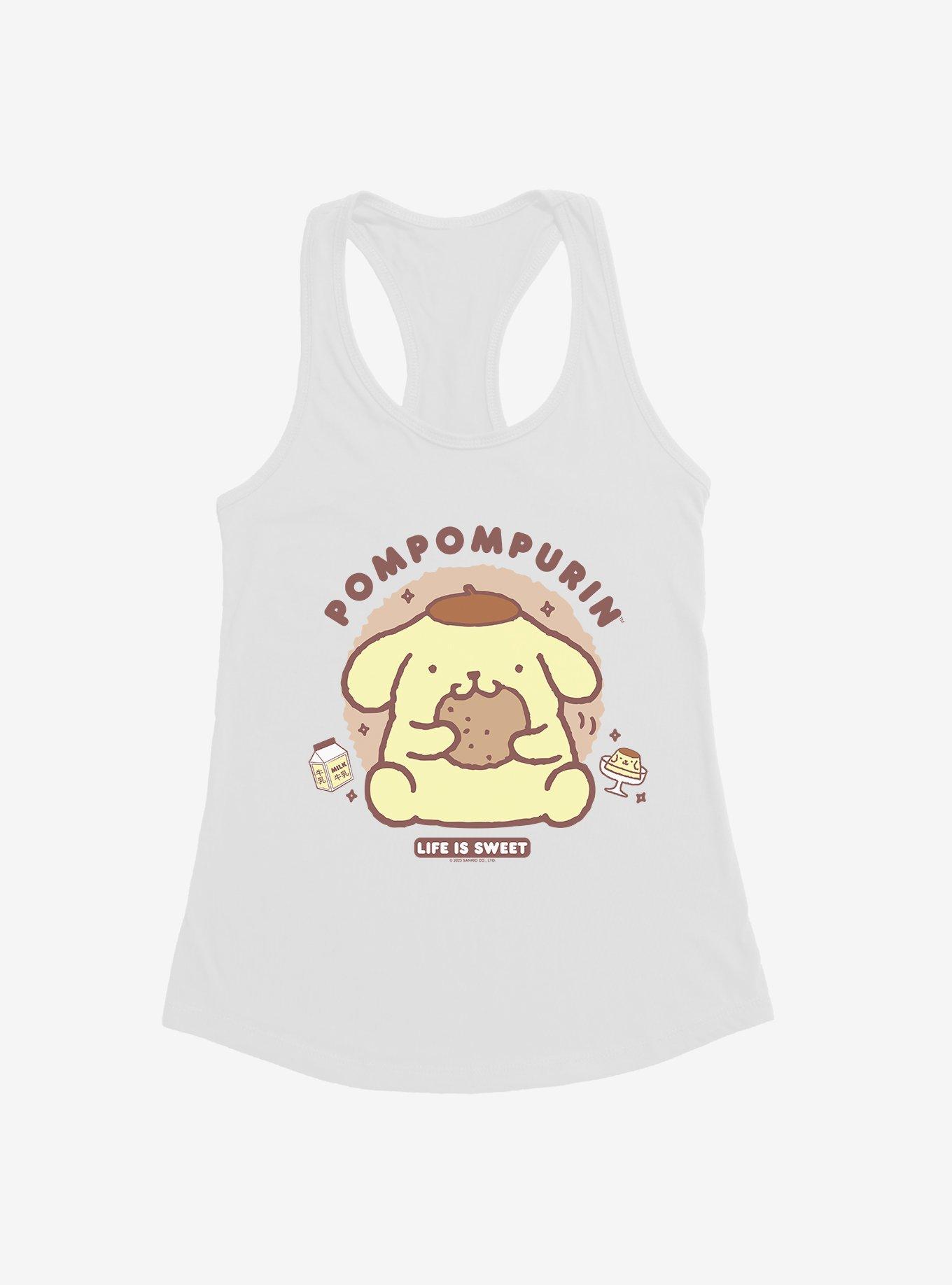 Pompompurin Life Is Sweet Womens Tank Top, WHITE, hi-res