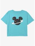 Disney Mickey Mouse Planet Mickey Girls Youth Crop T-Shirt, BLUE, hi-res