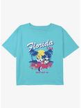 Disney Mickey Mouse Florida Road Trip Girls Youth Crop T-Shirt, BLUE, hi-res