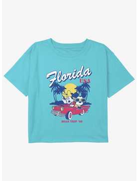 Disney Mickey Mouse Florida Road Trip Girls Youth Crop T-Shirt, , hi-res