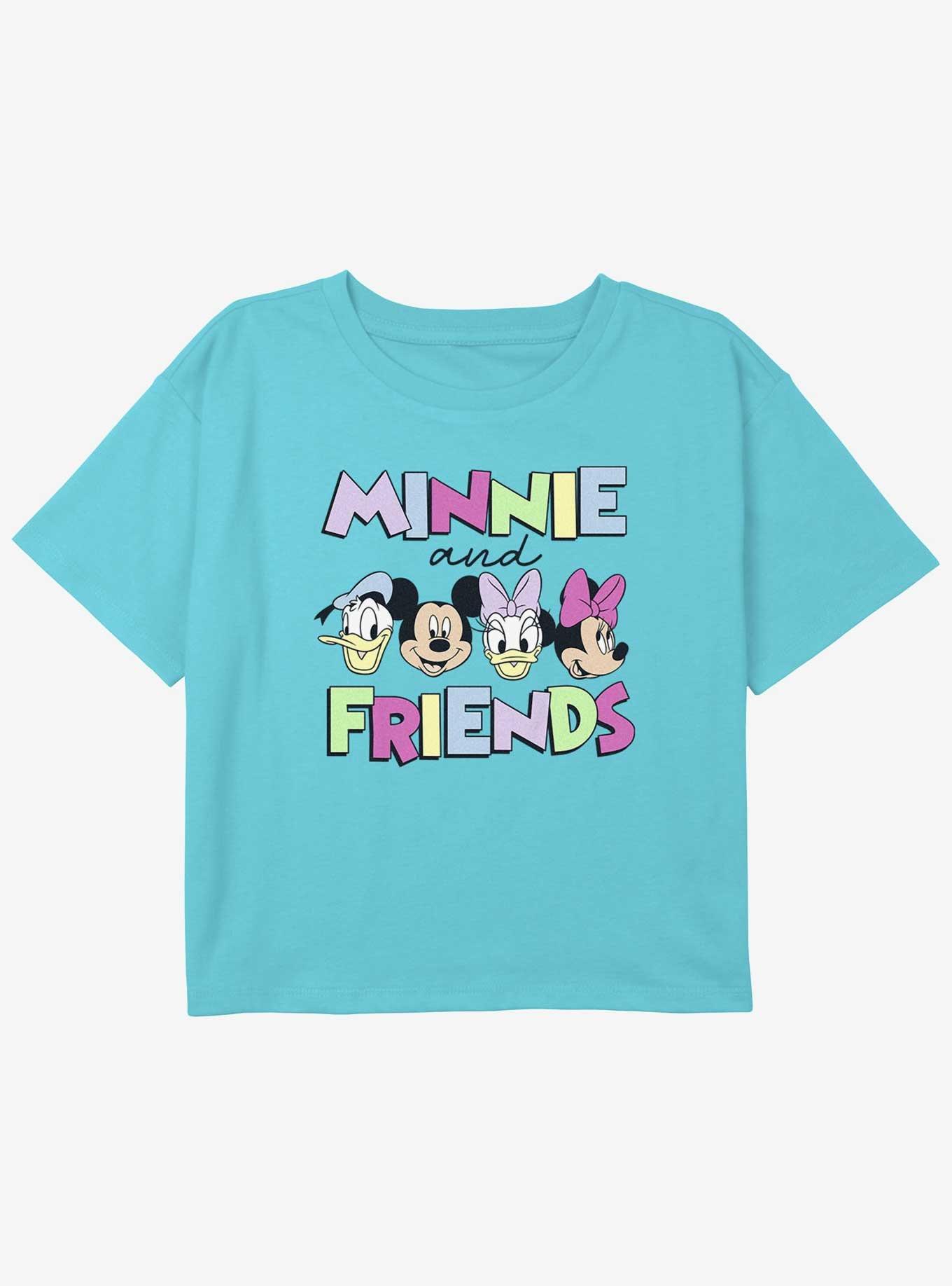 Disney Mickey Mouse The Minnie Posse Girls Youth Crop T-Shirt, , hi-res