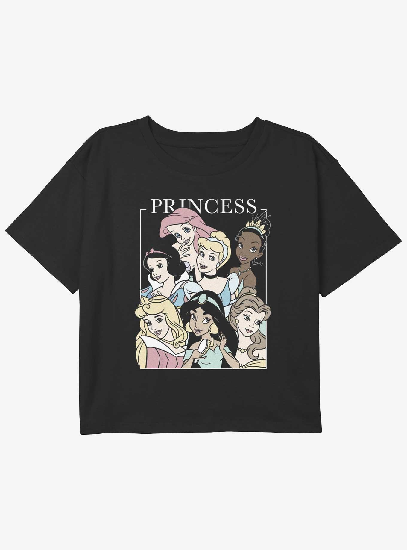 Disney The Little Mermaid Princesses Girls Youth Crop T-Shirt