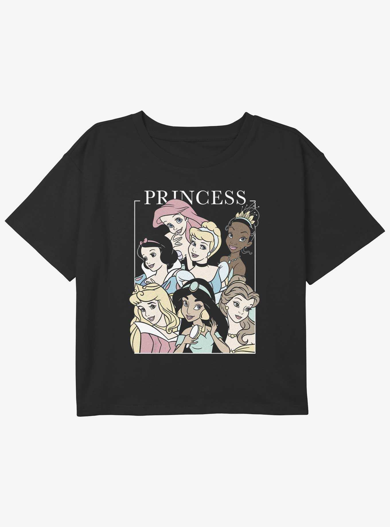 Disney The Little Mermaid The Princesses Girls Youth Crop T-Shirt, , hi-res