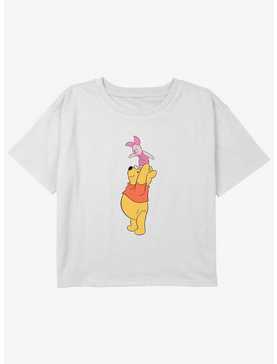 Disney Winnie The Pooh Pooh & Pigletlet True Friends Girls Youth Crop T-Shirt, , hi-res