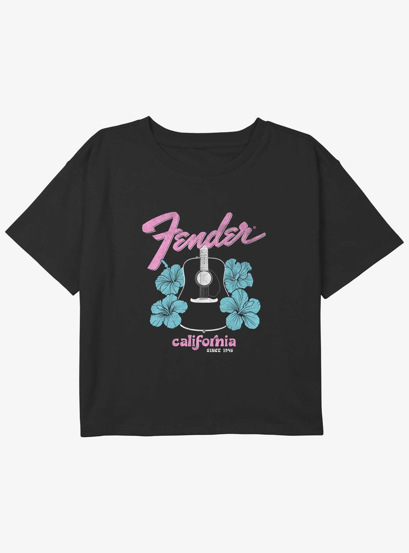 Fender California Guitar Girls Youth Crop T-Shirt, , hi-res