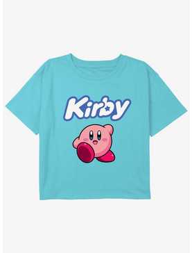 Kirby Simply Kirby Girls Youth Crop T-Shirt, , hi-res