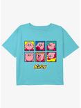 Kirby Expressions Girls Youth Crop T-Shirt, BLUE, hi-res