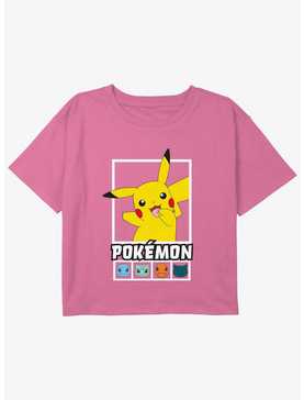Pokemon Classic Pokemon Girls Youth Crop T-Shirt, , hi-res