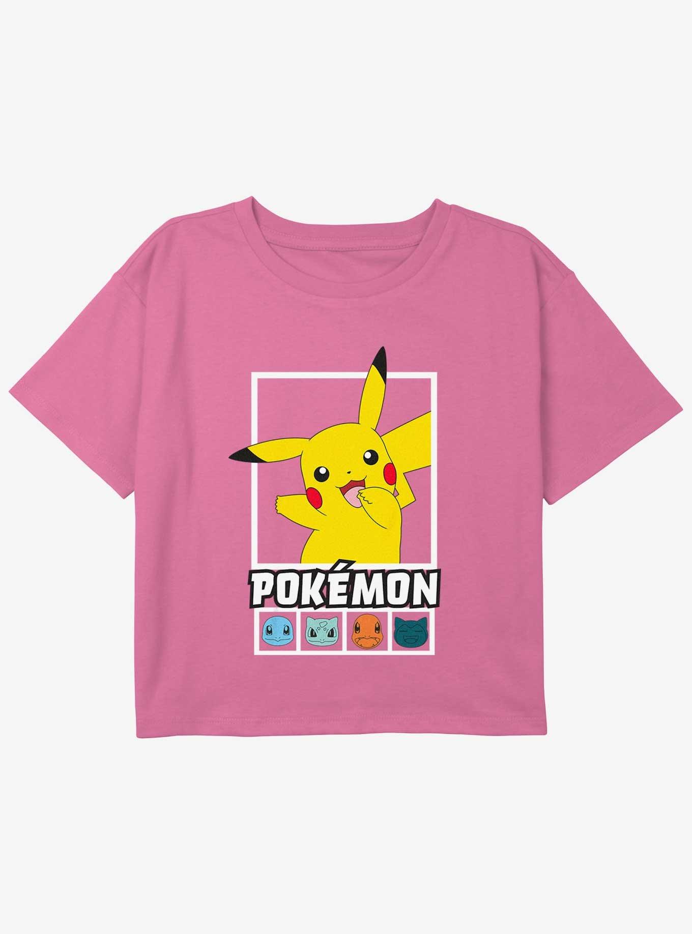 Pokemon Classic Pokemon Girls Youth Crop T-Shirt, , hi-res