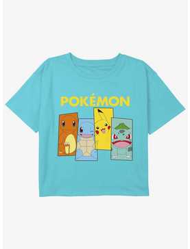 Pokemon Team Kanto Girls Youth Crop T-Shirt, , hi-res