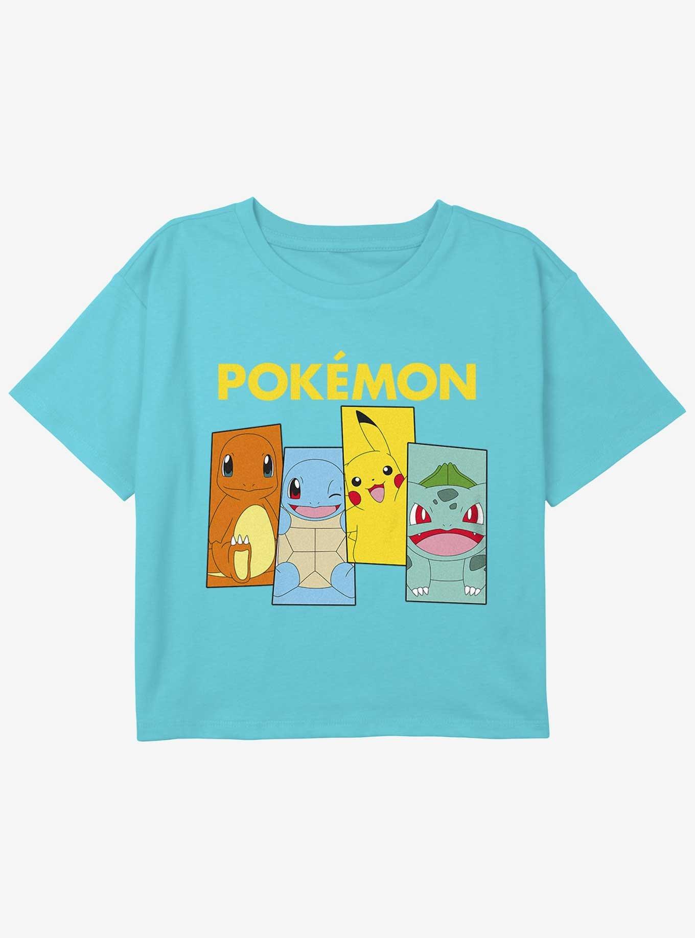 Pokemon Team Kanto Girls Youth Crop T-Shirt, , hi-res