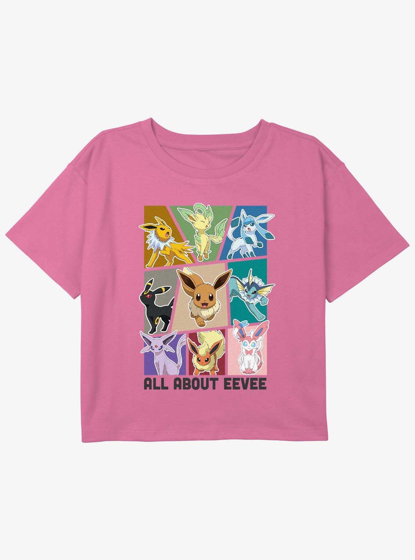 Pokemon Eeveelution Girls Youth Crop T-Shirt, , hi-res