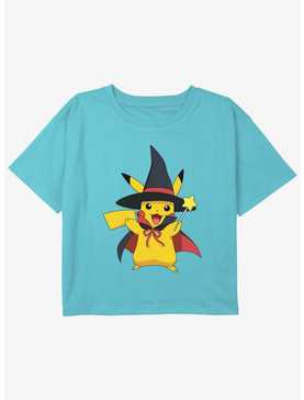 Pokemon Pikachu Witch Girls Youth Crop T-Shirt, , hi-res
