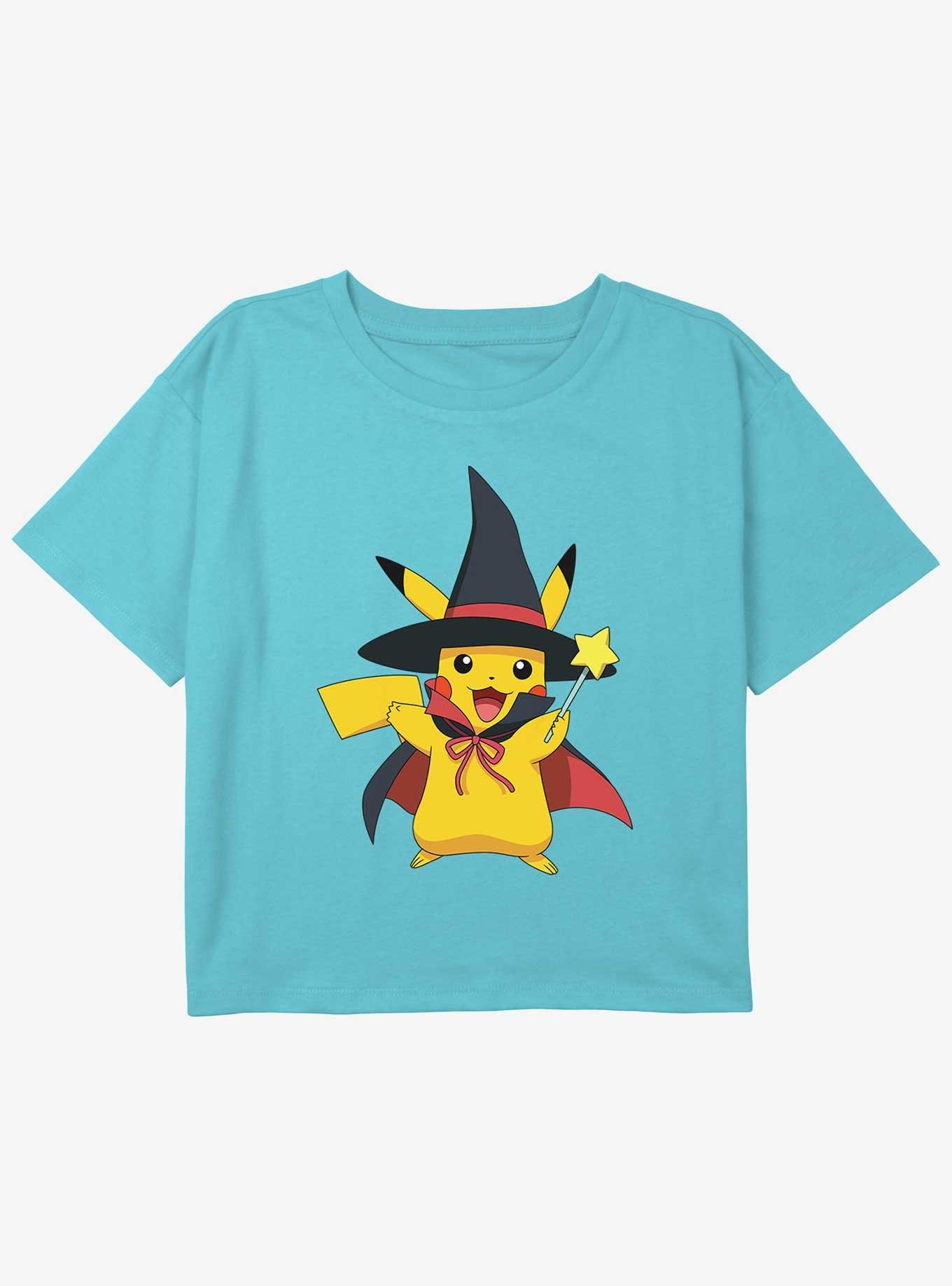 Pokemon Pikachu Witch Girls Youth Crop T-Shirt, , hi-res