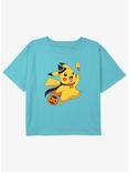 Pokemon Pikachu WizardGirls Youth Crop T-Shirt, BLUE, hi-res