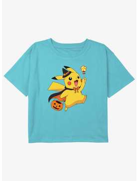 Pokemon Pikachu WizardGirls Youth Crop T-Shirt, , hi-res