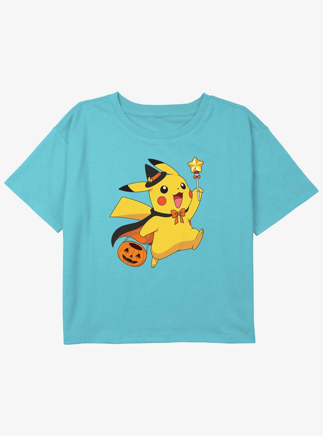 Pokemon Pikachu WizardGirls Youth Crop T-Shirt, , hi-res