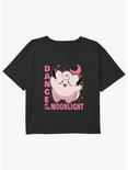 Pokemon Clefairy Dance Girls Youth Crop T-Shirt, BLACK, hi-res