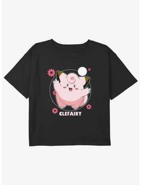 Pokemon Clefairy Fairy Dance Girls Youth Crop T-Shirt, , hi-res