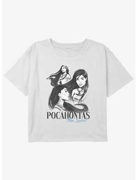 Disney Pocahontas Photo Collage Girls Youth Crop T-Shirt, , hi-res
