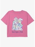 Disney Snow White and the Seven Dwarfs Dreamy Princesses Girls Youth Crop T-Shirt, PINK, hi-res