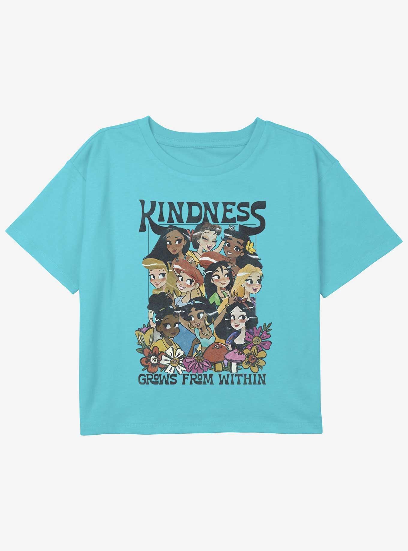 Disney Pocahontas Kindness Grows From Within Girls Youth Crop T-Shirt, BLUE, hi-res