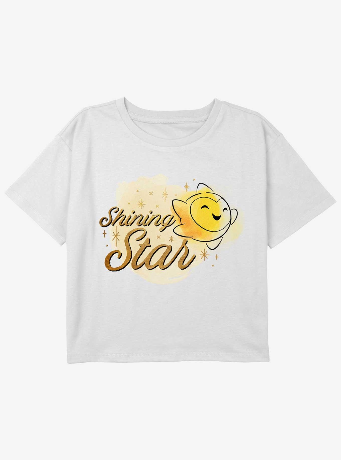 Disney Wish Shining Star Girls Youth Crop T-Shirt, , hi-res