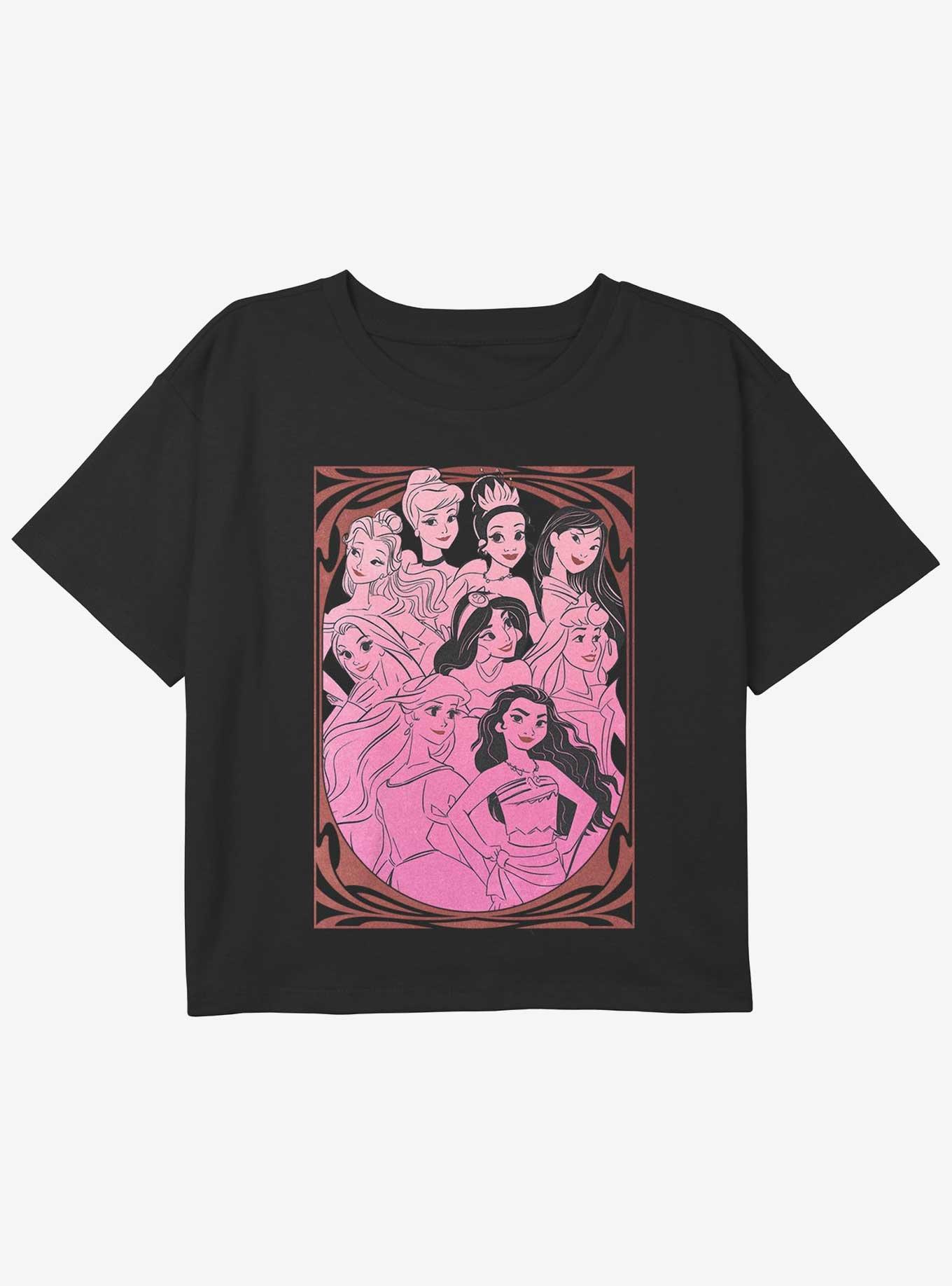 Disney Princesses Sophisticated Princess Girls Youth Crop T-Shirt, , hi-res