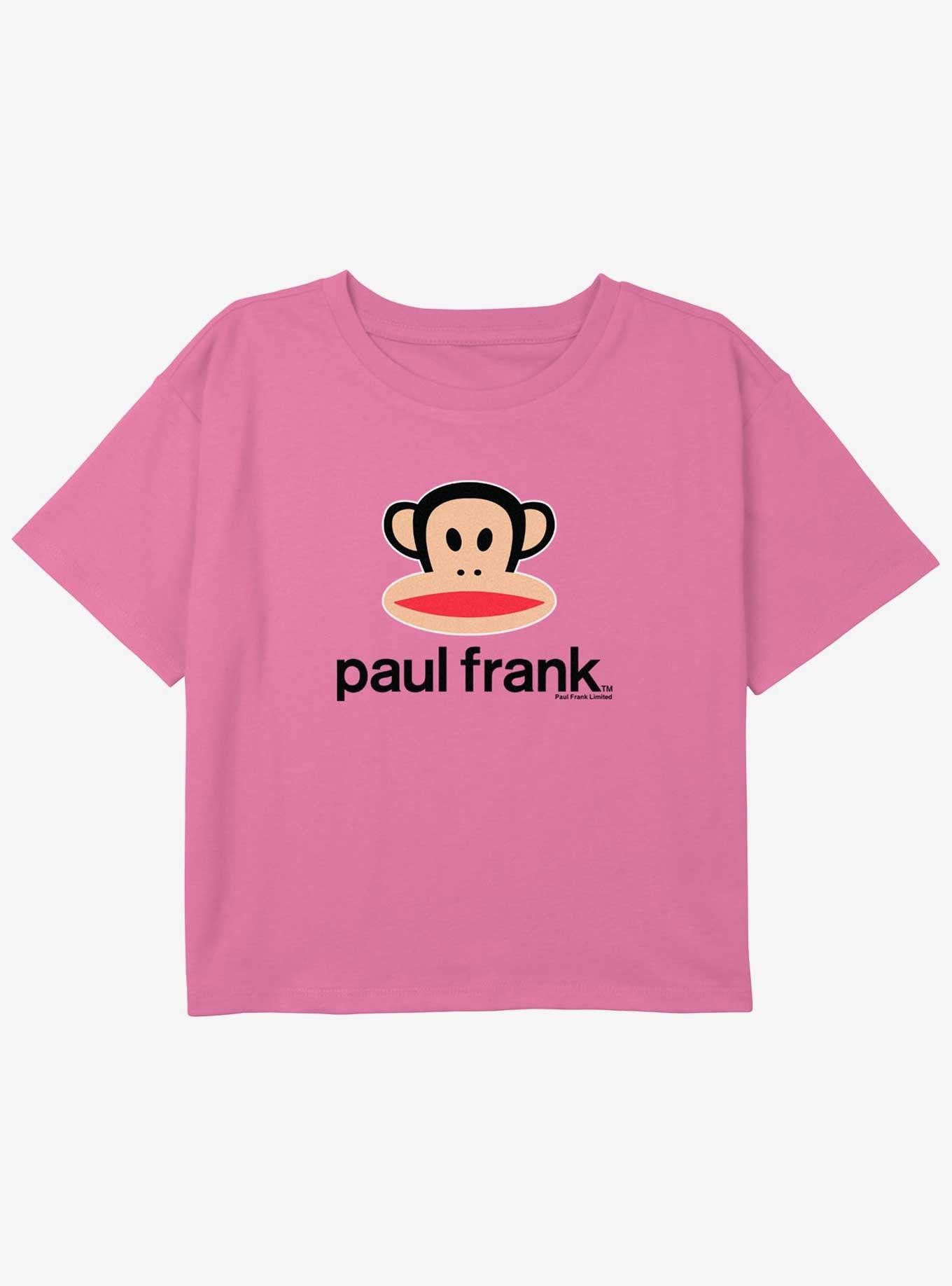 Paul Frank Julius Head Girls Youth Crop T-Shirt, PINK, hi-res