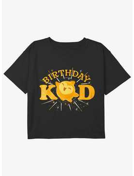 Disney Wish Star Birthday Kid Girls Youth Crop T-Shirt, , hi-res