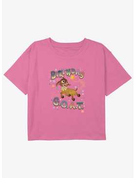 Disney Wish Valentino Birthday Goat Girls Youth Crop T-Shirt, , hi-res