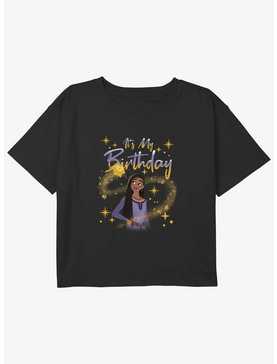 Disney Wish It's My Birthday Wish Girls Youth Crop T-Shirt, , hi-res