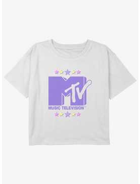 MTV  Stars Logo Girls Youth Crop T-Shirt, , hi-res
