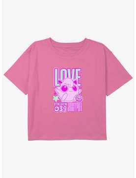 Pokemon Love Jigglypuff Girls Youth Crop T-Shirt, , hi-res