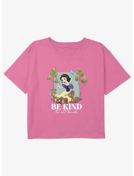 Disney Snow White and the Seven Dwarfs Be Kind Girls Youth Crop T-Shirt, , hi-res