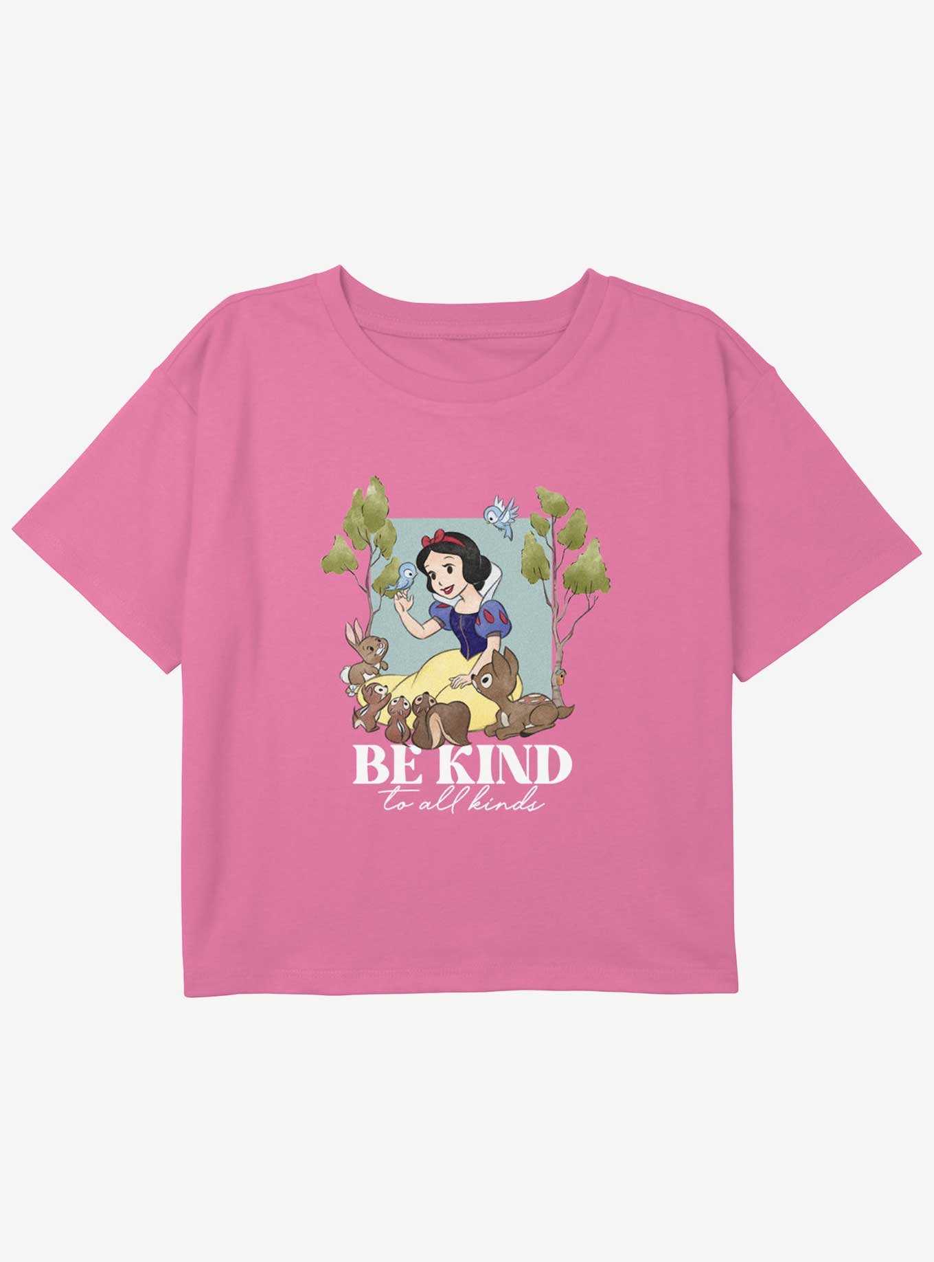 Disney Snow White and the Seven Dwarfs Be Kind Girls Youth Crop T-Shirt, , hi-res
