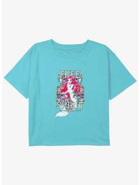 Disney The Little Mermaid Free Spirit Ariel Girls Youth Crop T-Shirt, , hi-res