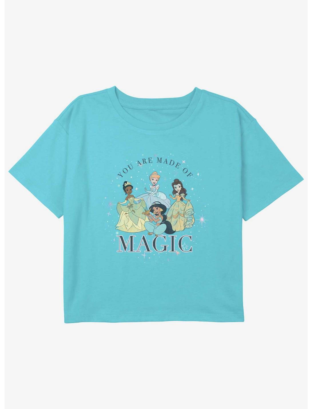 Disney The Princess and the Frog Made Of Magic Girls Youth Crop T-Shirt, BLUE, hi-res