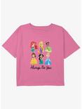 Disney The Little Mermaid Always Be You Girls Youth Crop T-Shirt, PINK, hi-res